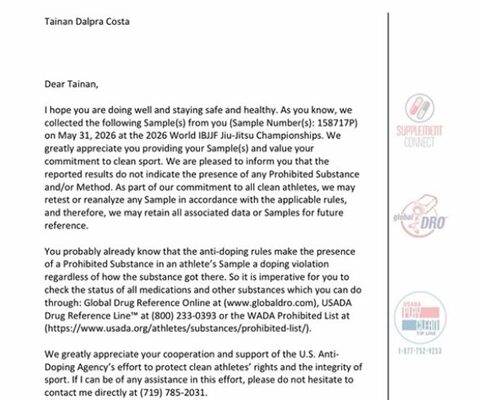 Tainan Dalpra Fires Back At Doubters After Passing Yet Another USADA Test
